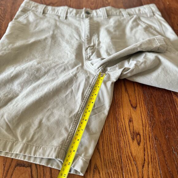 Carhartt Mens 44 Relaxed Fit Flat Front Rugged Flex Canvas Work Short Tan - Picture 11 of 12